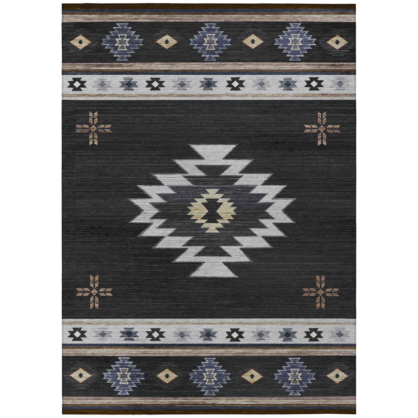 Machine Made Phoenix PH4 Black - Dalyn Rugs