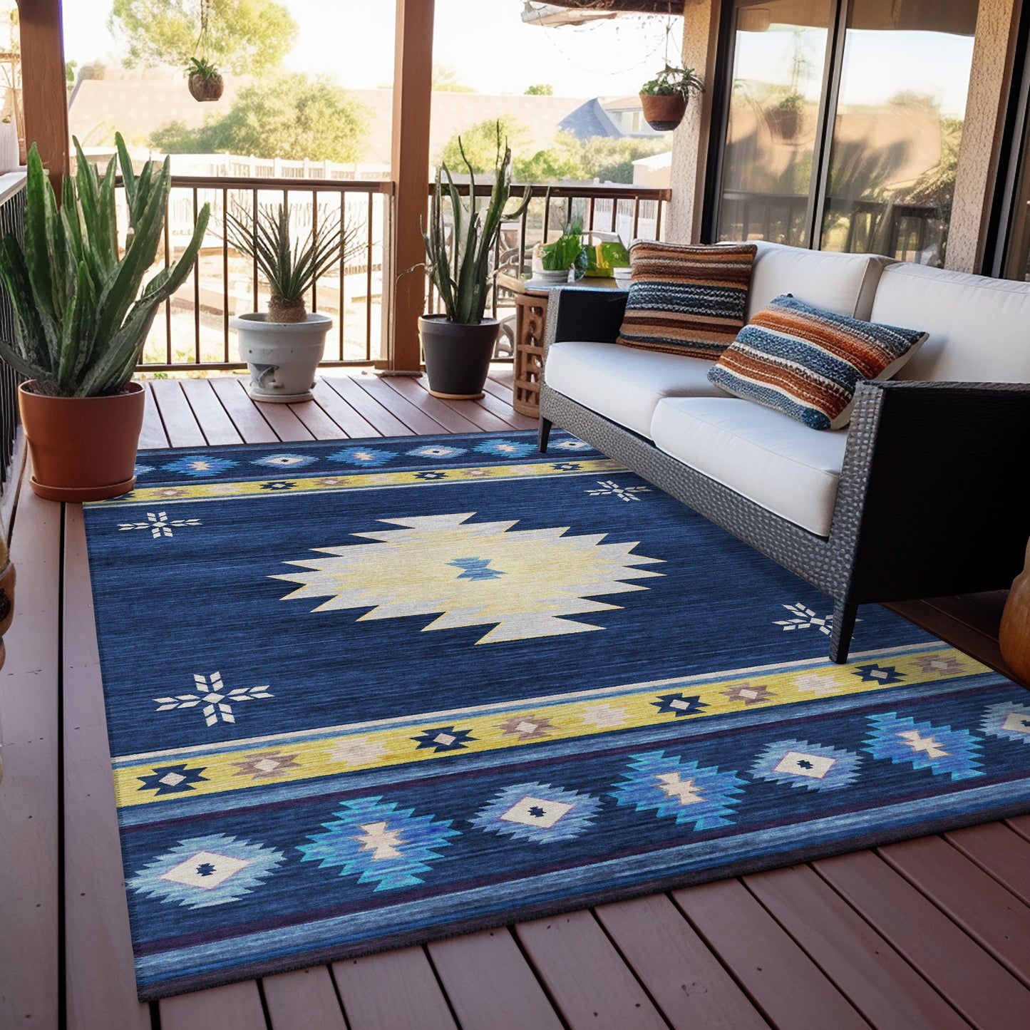 Machine Made Phoenix PH4 Navy - Dalyn Rugs