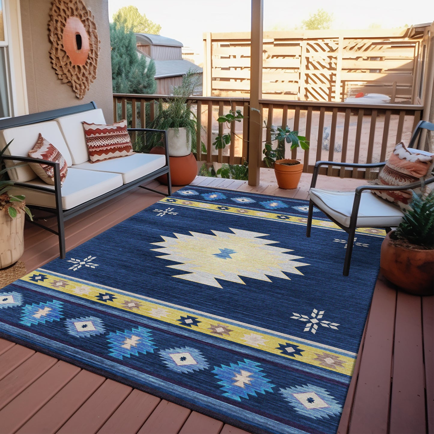 Machine Made Phoenix PH4 Navy - Dalyn Rugs