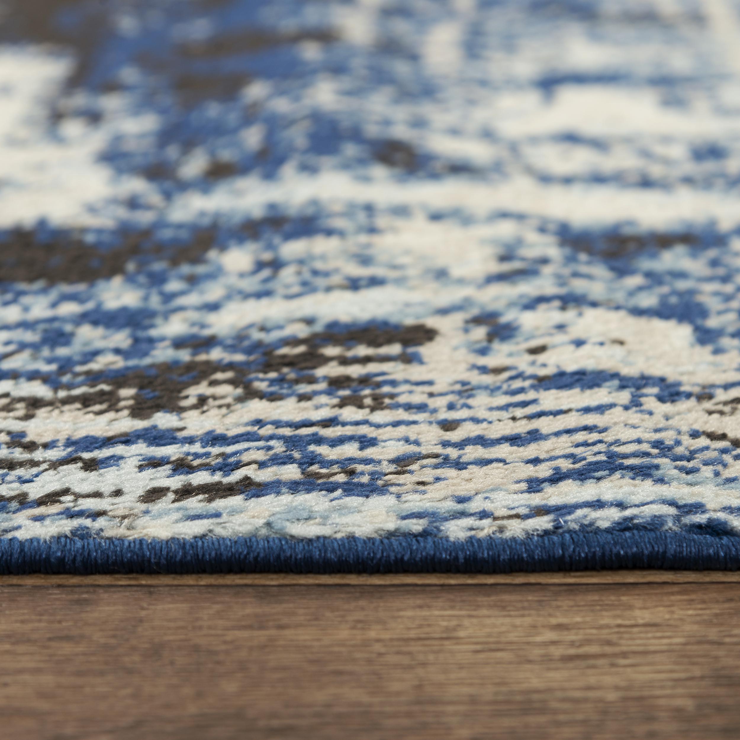 Palace PLC851 Blue Power Loomed Rug - Rizzy – Rug Gallery Outlet