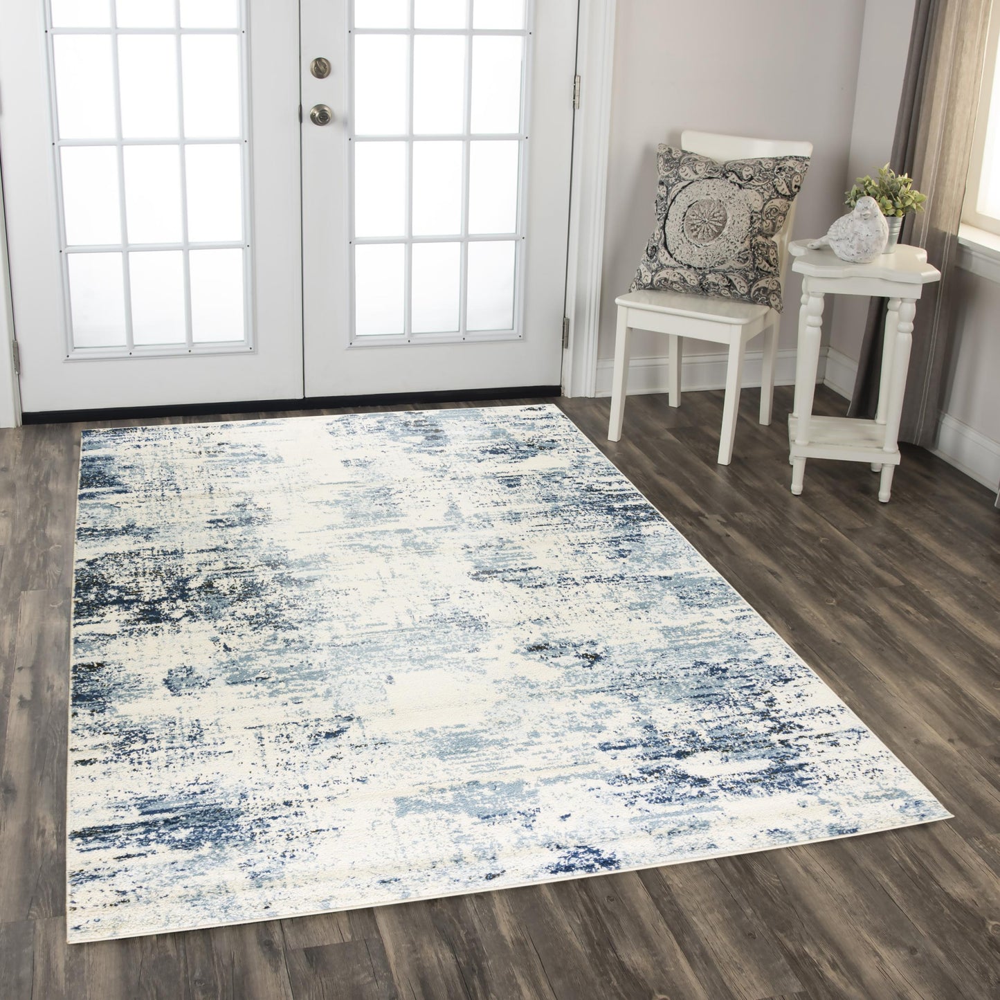 Palace PLC853 Ivory Power Loomed Rug - Rizzy