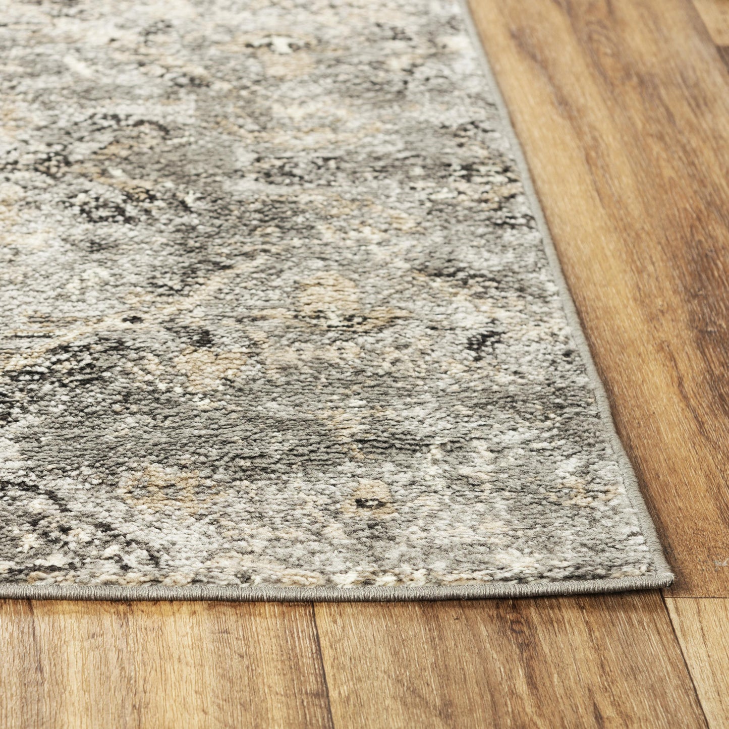 Palace PLC859 D. Gray Machine-Made Rug - Rizzy