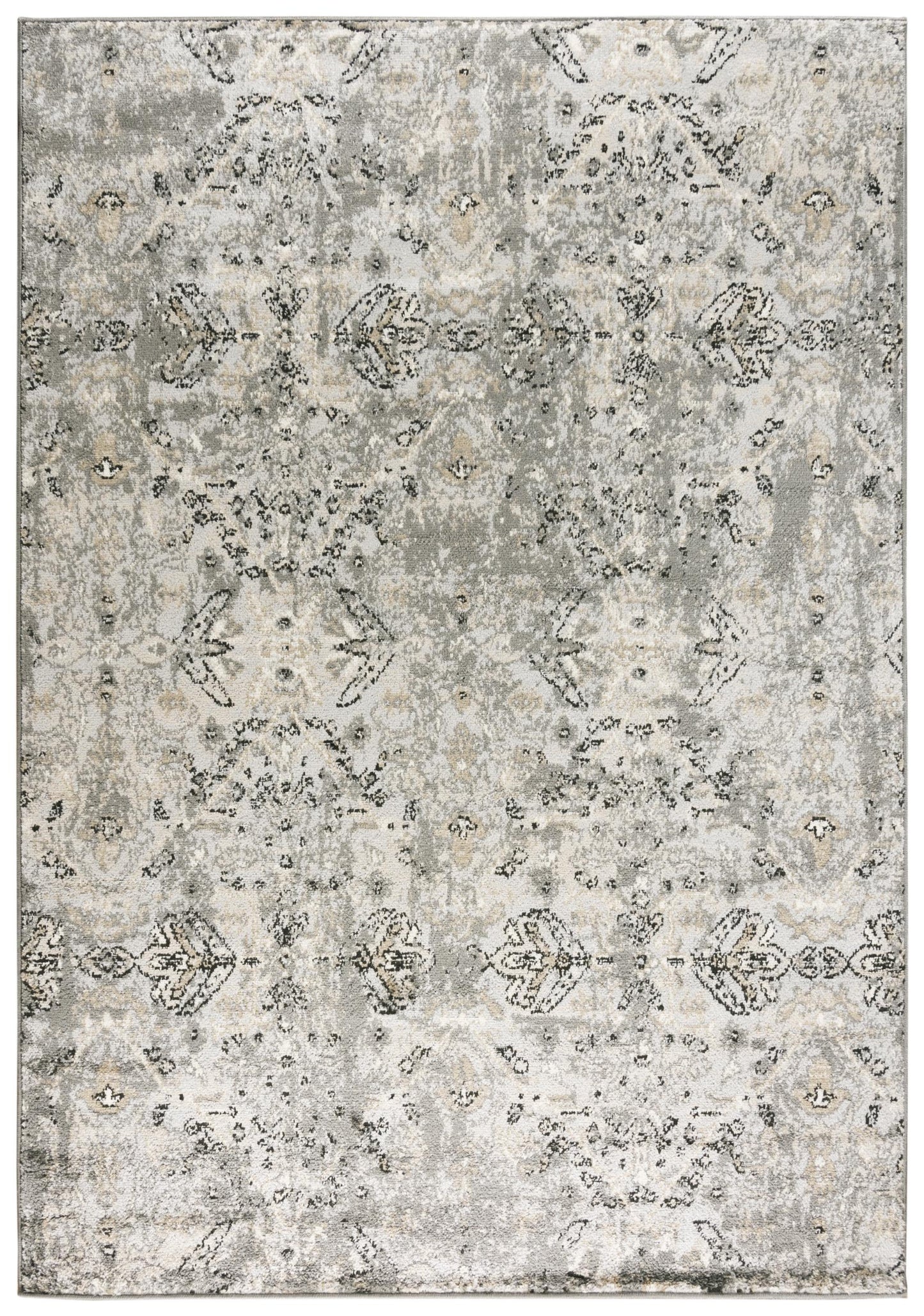 Palace PLC859 Dark Gray Machine-Made Rug - Rizzy