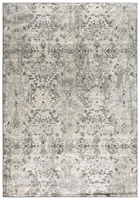 Palace PLC859 Dark Gray Machine-Made Rug - Rizzy