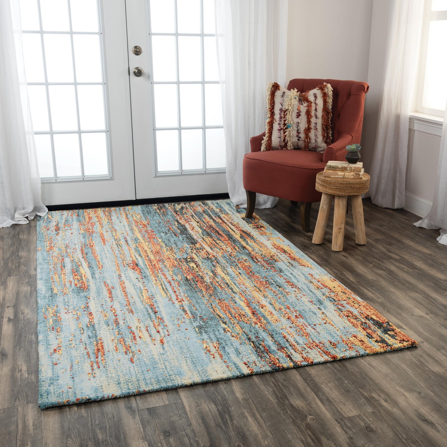 Premier PMR103 Blue Hybrid Rug - Rizzy