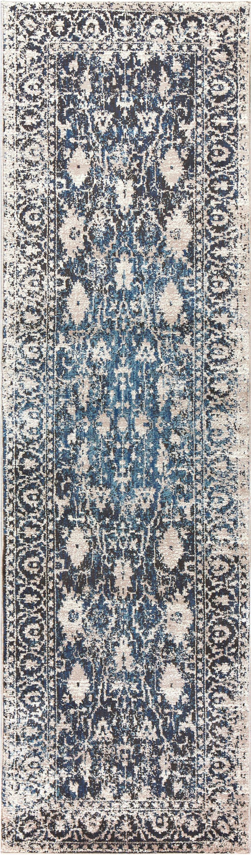 Panache PN6956 Taupe/Blue Machine-Made Rug - Rizzy