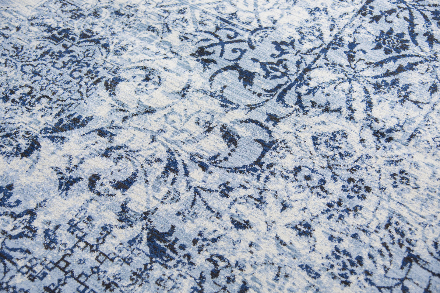 Panache PN6959 Ivory/Blue Machine-Made Rug - Rizzy