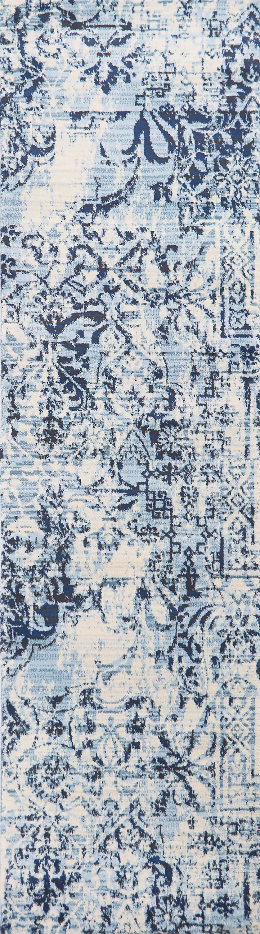 Panache PN6959 Ivory/Blue Power Loomed Rug - Rizzy