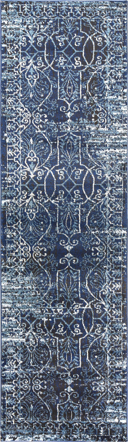 Panache PN6964 Blue/Ivory Machine-Made Rug - Rizzy