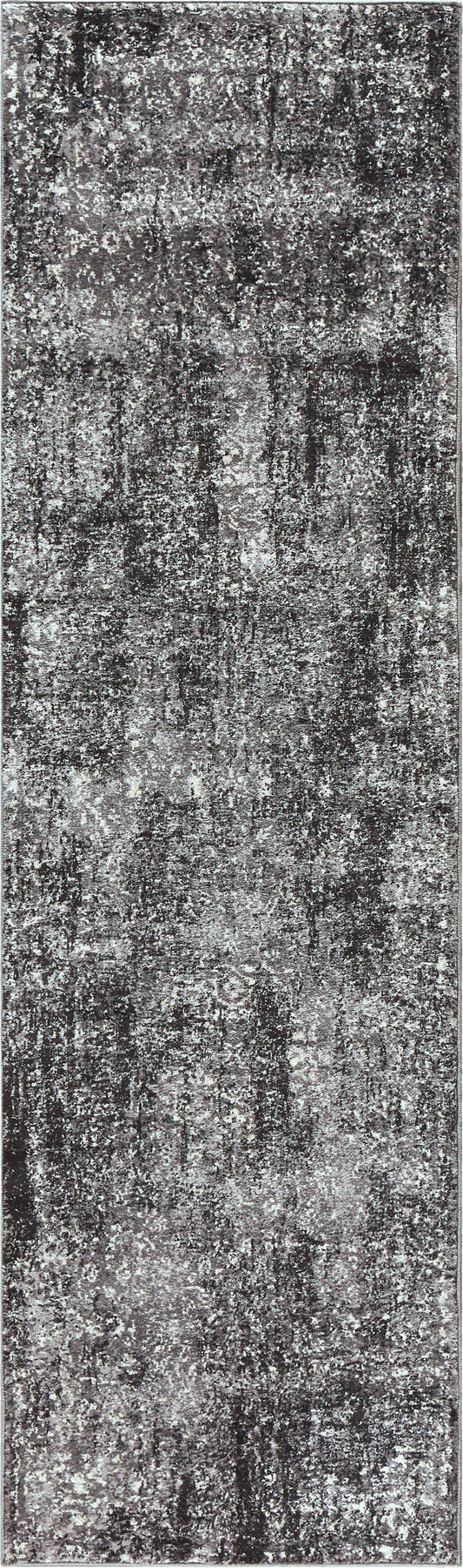 Panache PN6971 Gray/Black Machine-Made Rug - Rizzy