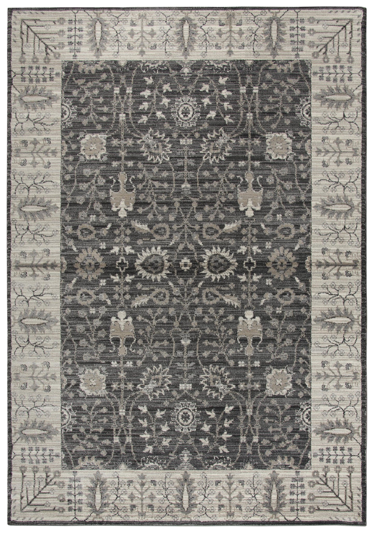 Panache PN6975 Gray/Taupe Machine-Made Rug - Rizzy
