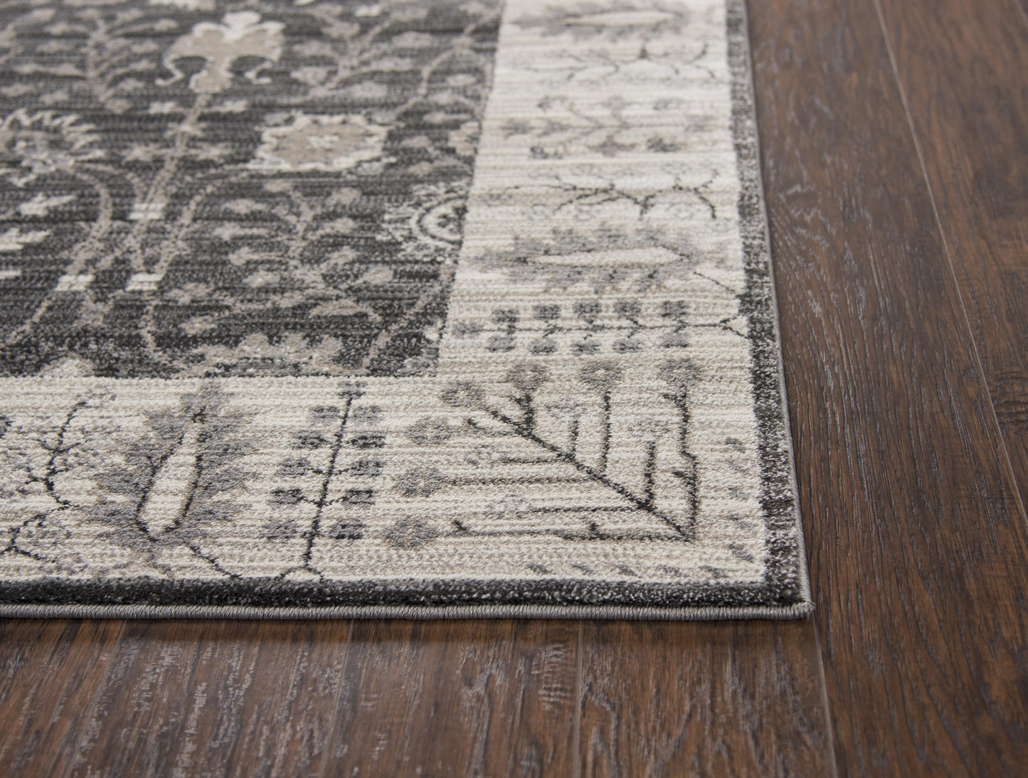 Panache PN6975 Gray/Taupe Machine-Made Rug - Rizzy