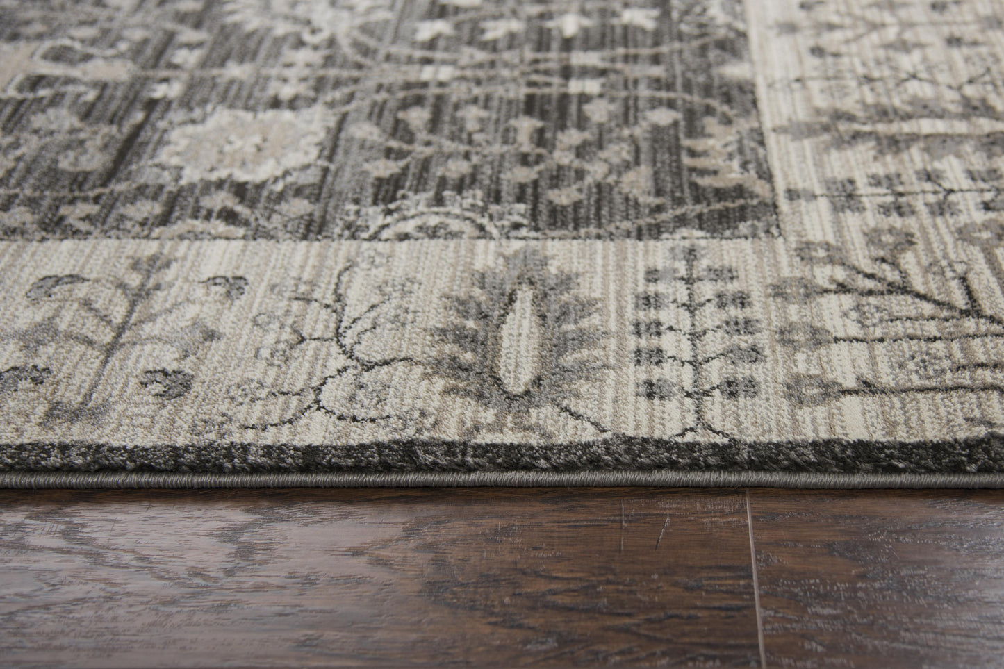 Panache PN6975 Gray/Taupe Machine-Made Rug - Rizzy