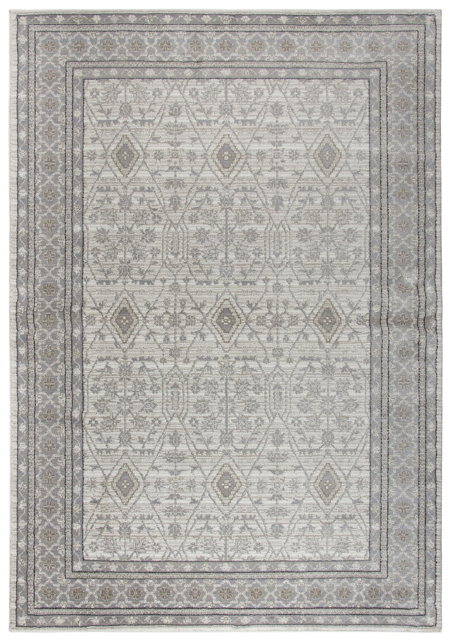 Panache PN6976 Beige/Taupe Machine-Made Rug - Rizzy