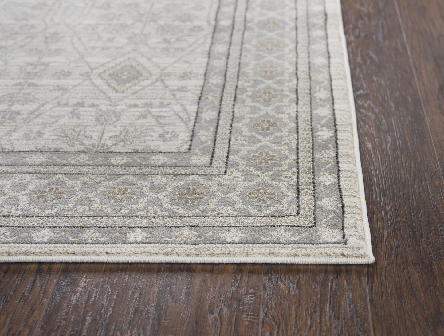 Panache PN6976 Beige/Taupe Machine-Made Rug - Rizzy