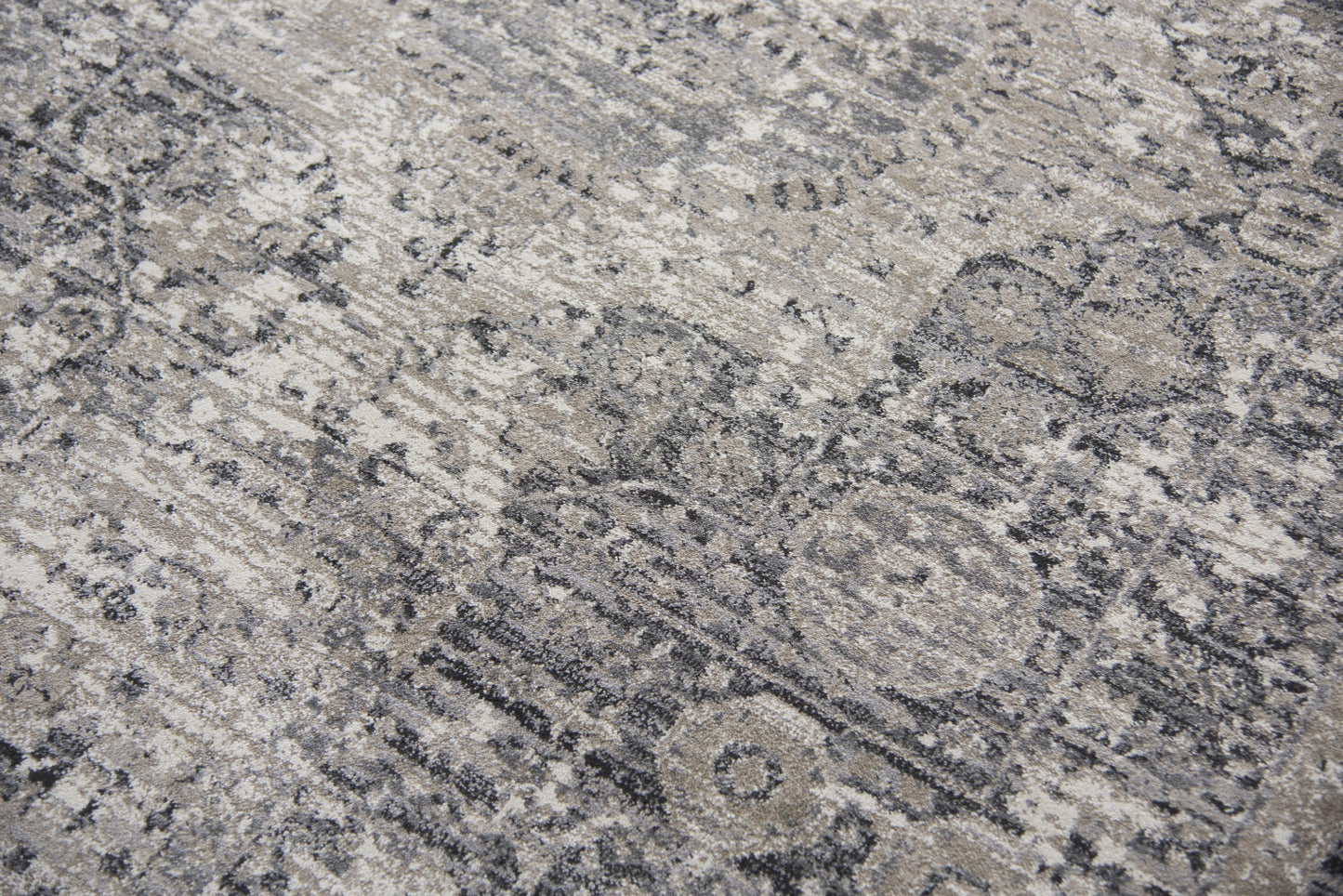 Panache PN6977 Gray/Natural Power Loomed Rug - Rizzy