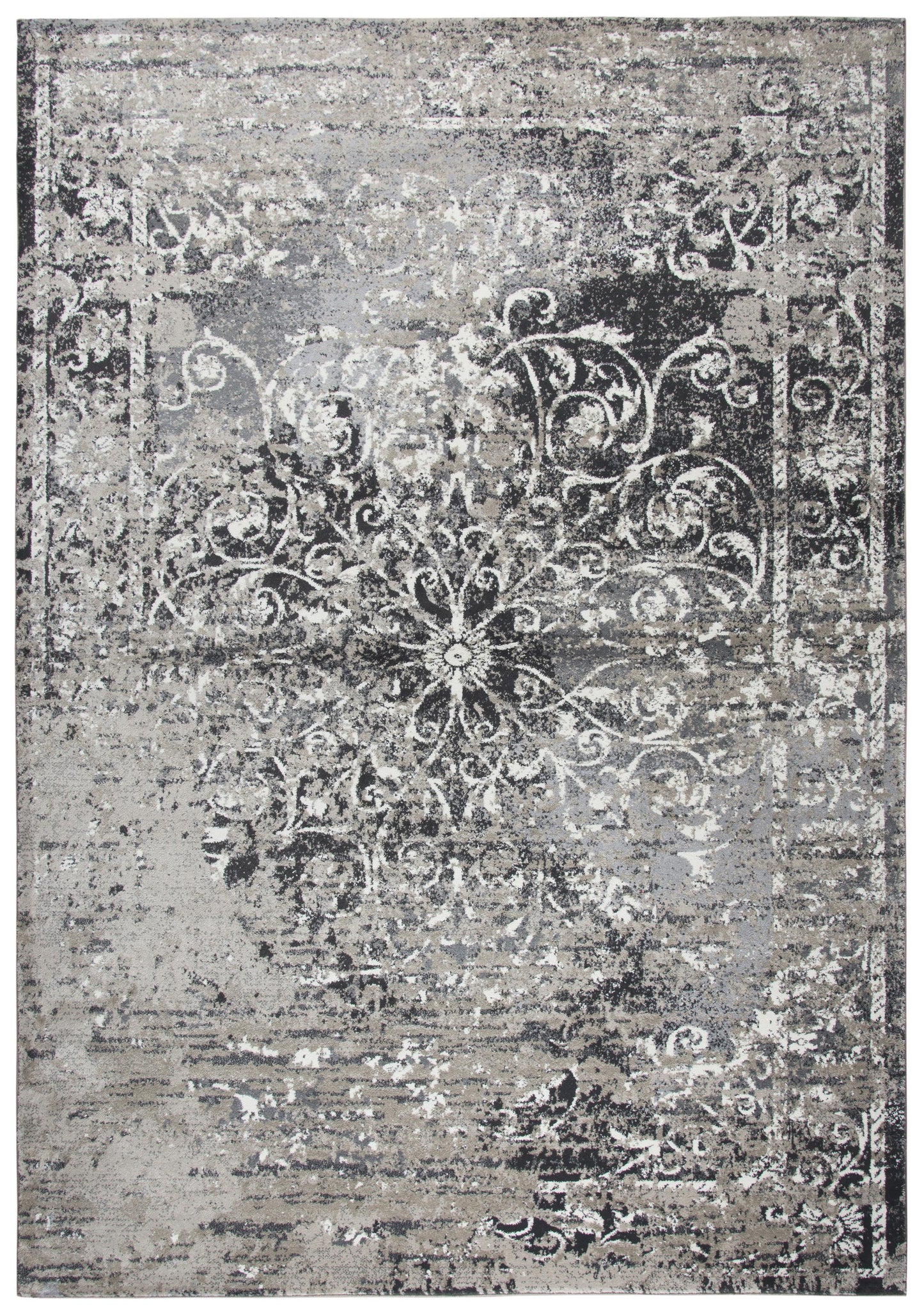 Panache PN6981 Taupe/Gray Machine-Made Rug - Rizzy