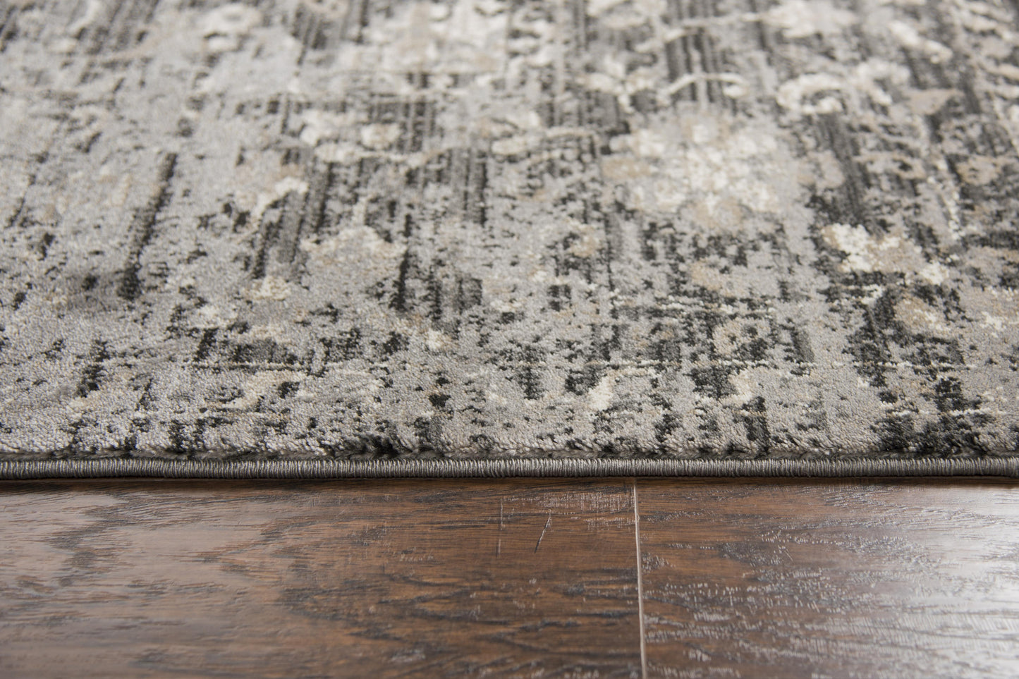Panache PN6986 Gray/Taupe Power Loomed Rug - Rizzy