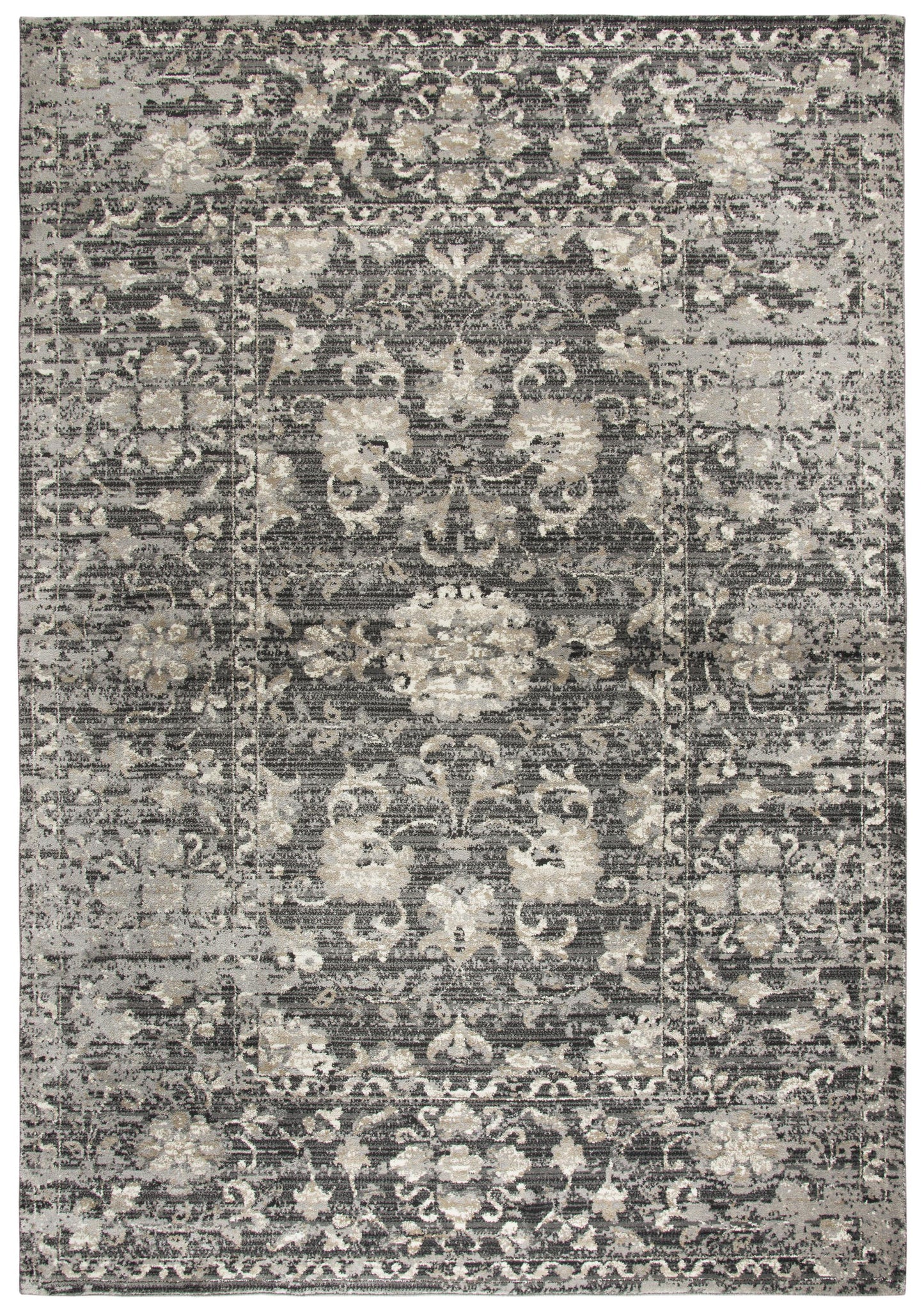Panache PN6986 Gray/Taupe Machine-Made Rug - Rizzy