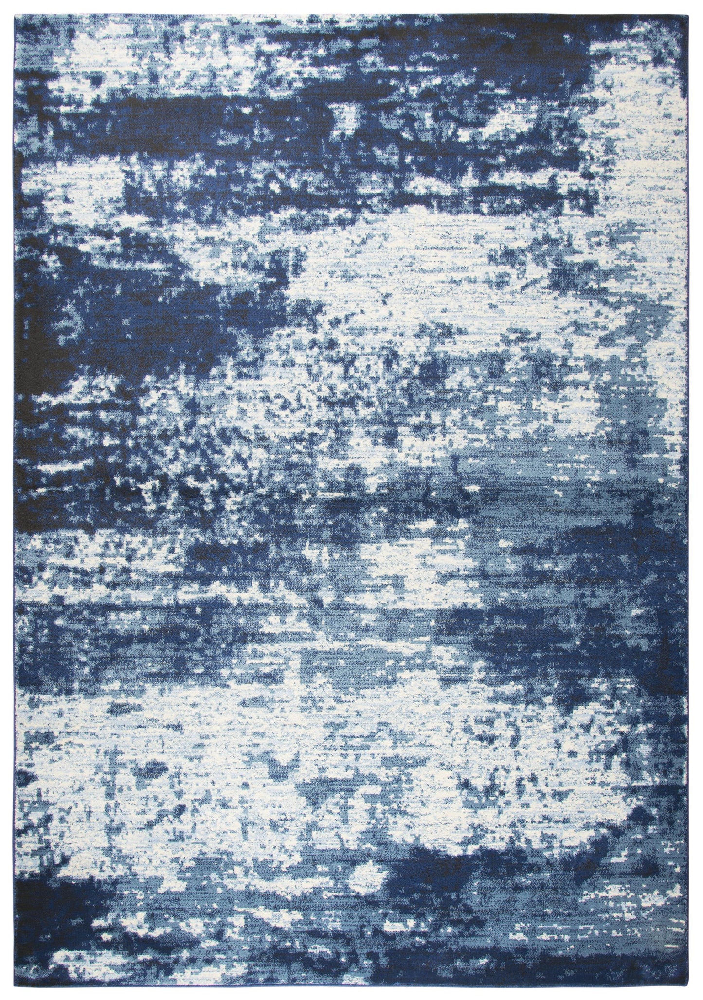 Panache PN6988 Ivory/Blue Machine-Made Rug - Rizzy
