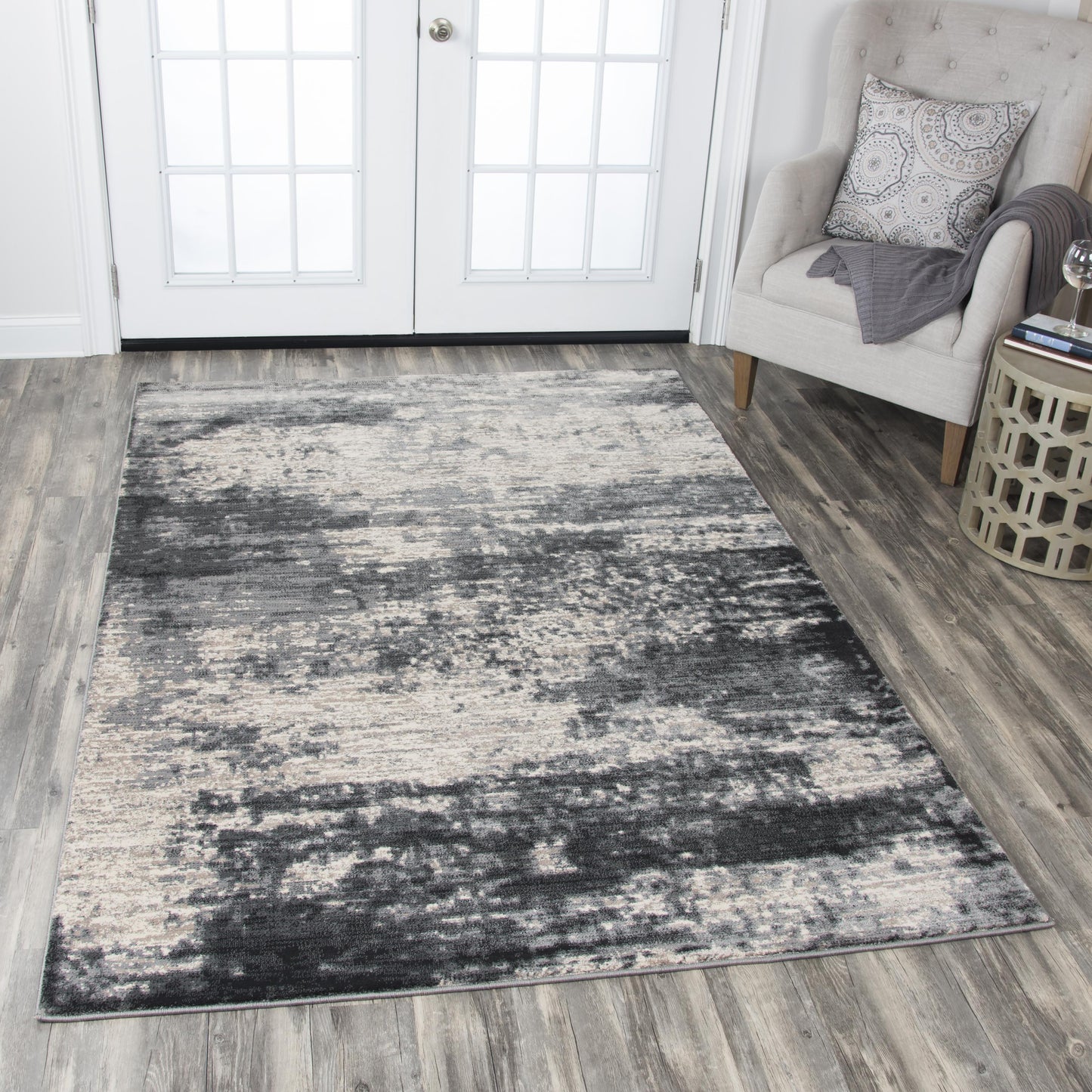 Panache PN6990 Beige/Taupe Machine-Made Rug - Rizzy