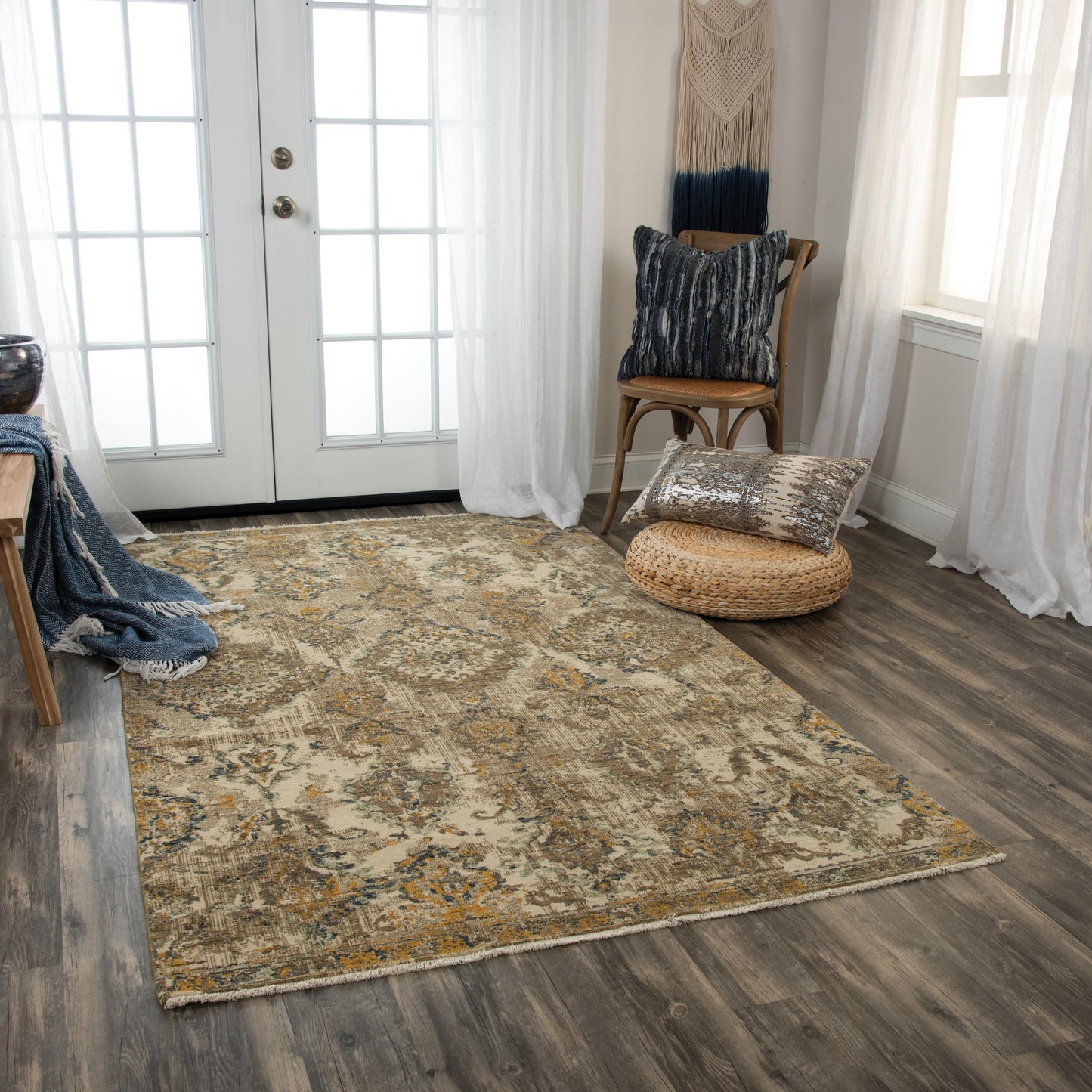 Platinum PNM101 Beige/Brown Hybrid Rug - Rizzy