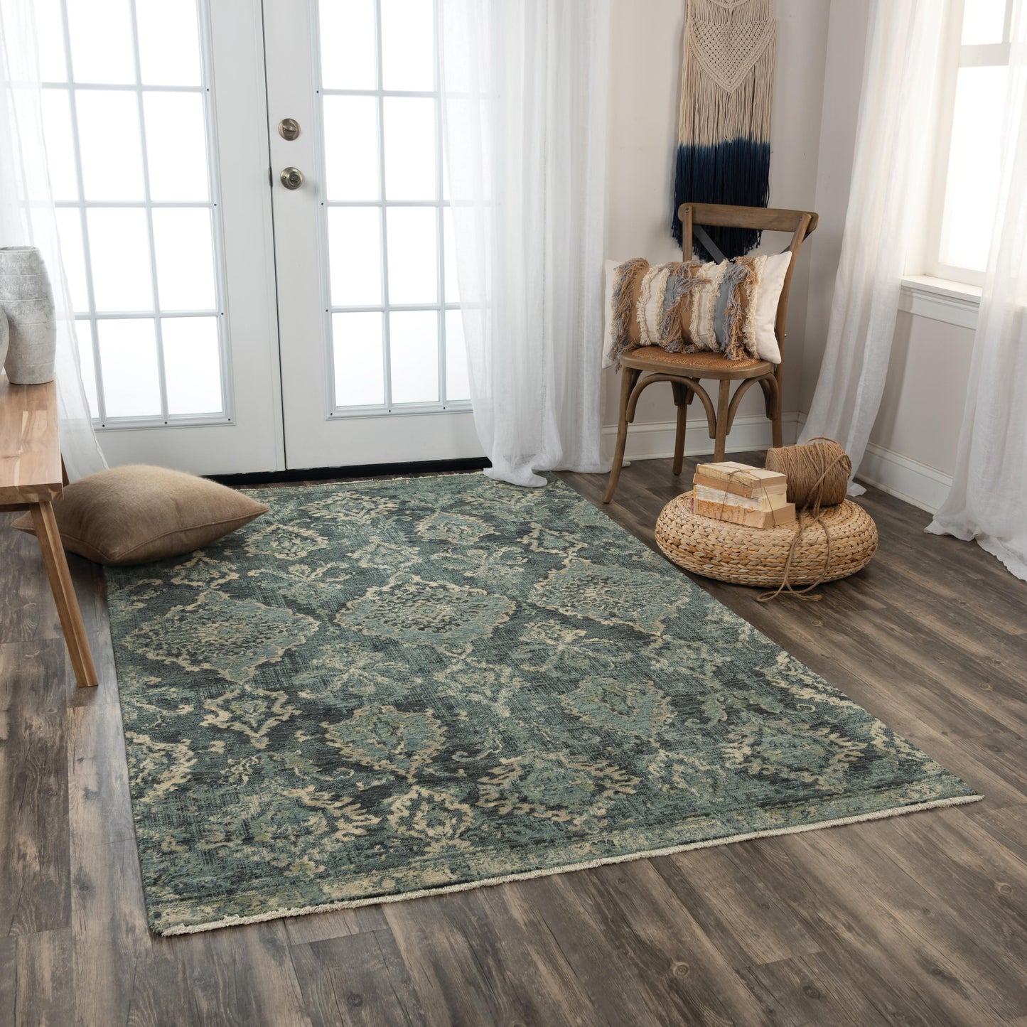 Platinum PNM102 Blue/Beige Hybrid Rug - Rizzy