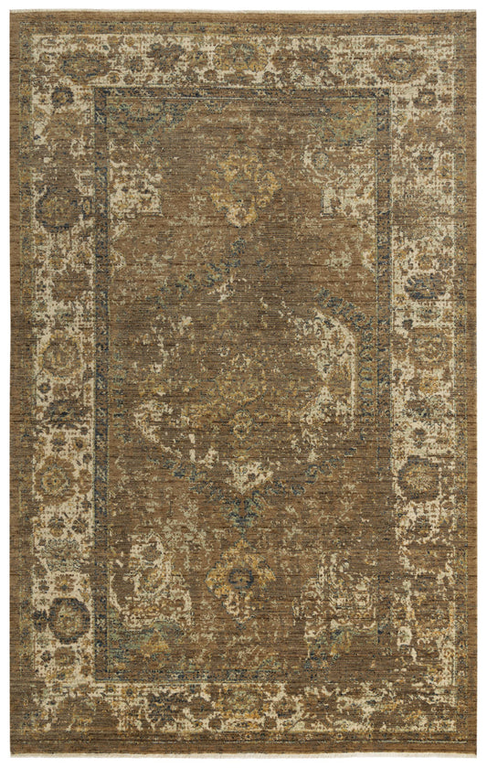 Platinum PNM103 Brown/Beige Hybrid Rug - Rizzy