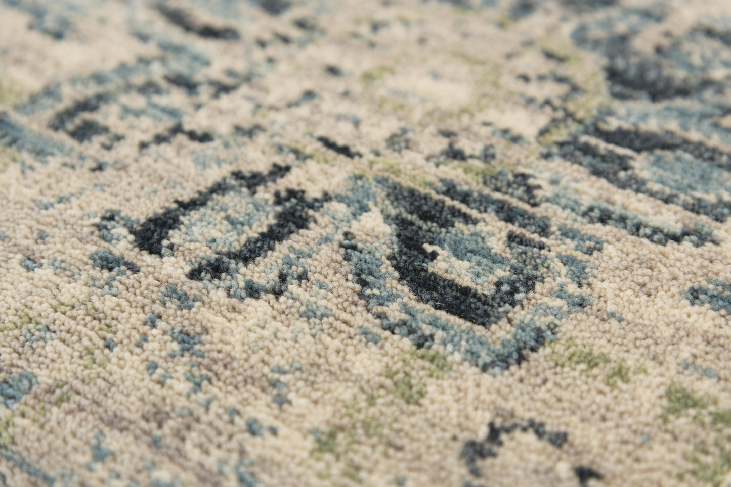 Platinum PNM104 Beige/Green Hybrid Rug - Rizzy