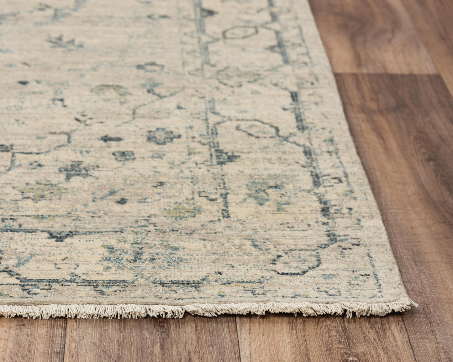 Platinum PNM104 Beige/Green Hybrid Rug - Rizzy