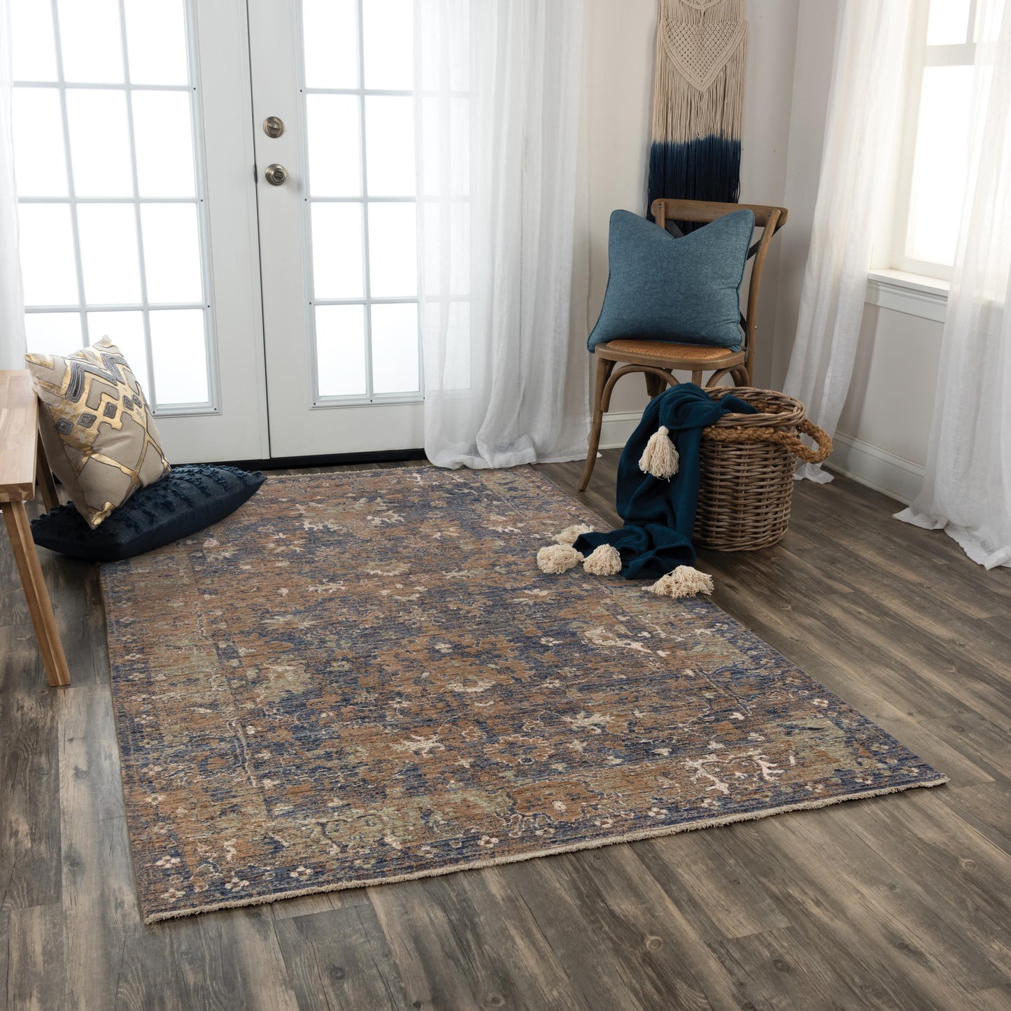 Platinum PNM105 Charcoal Hybrid Rug - Rizzy