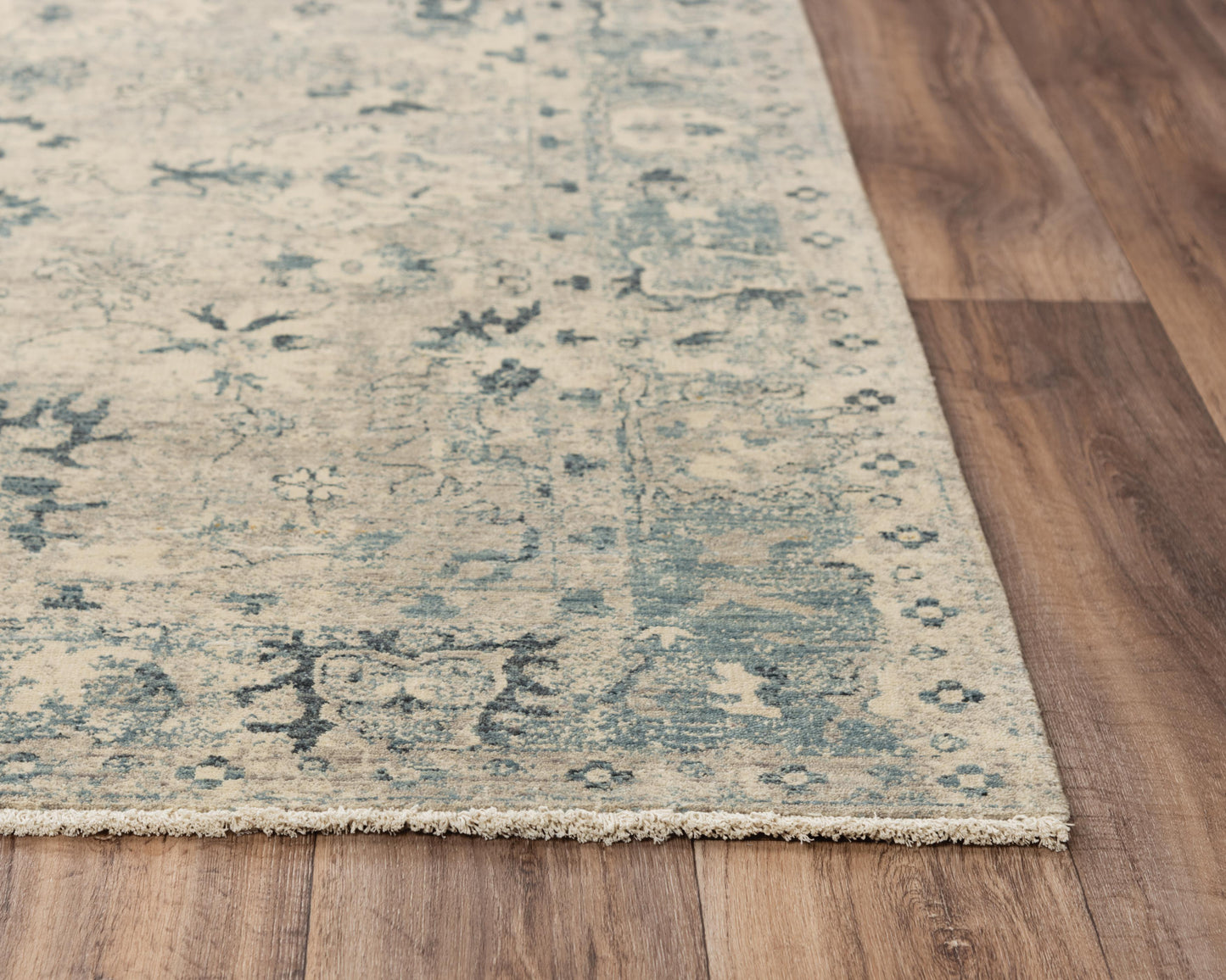 Platinum PNM106 Beige/Blue Hybrid Rug - Rizzy