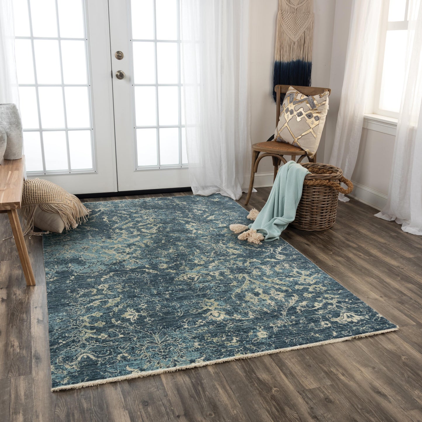 Platinum PNM108 Blue Hybrid Rug - Rizzy