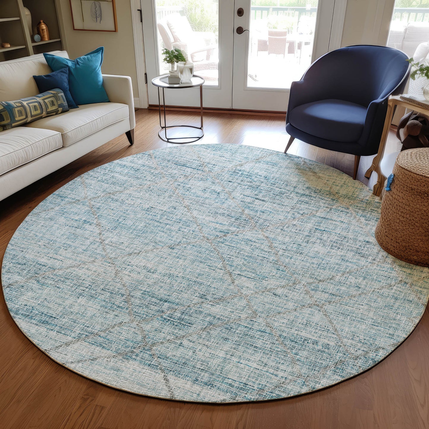 Machine Made Portico PO1 Teal - Dalyn Rugs