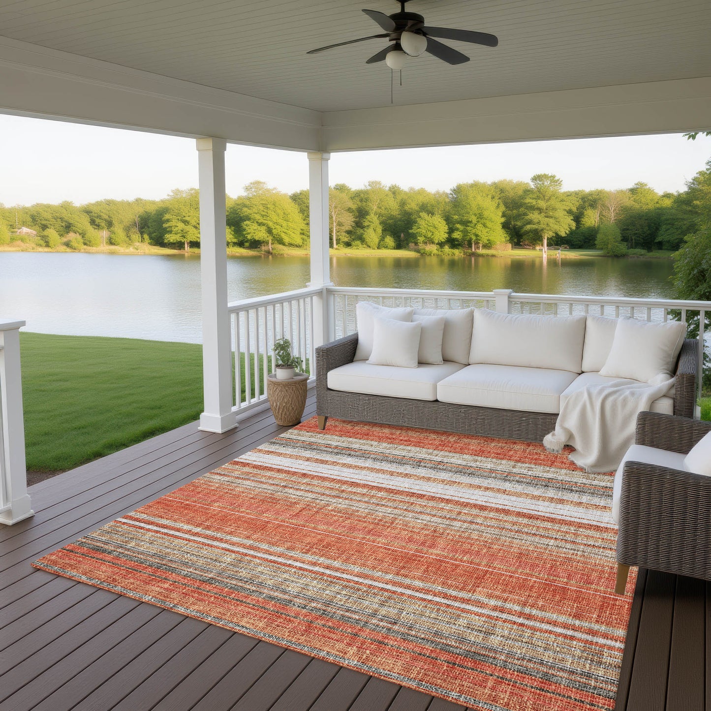 Machine Made Portico PO2 Coral - Dalyn Rugs