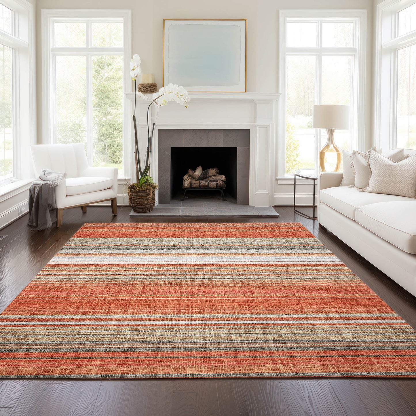 Machine Made Portico PO2 Coral - Dalyn Rugs