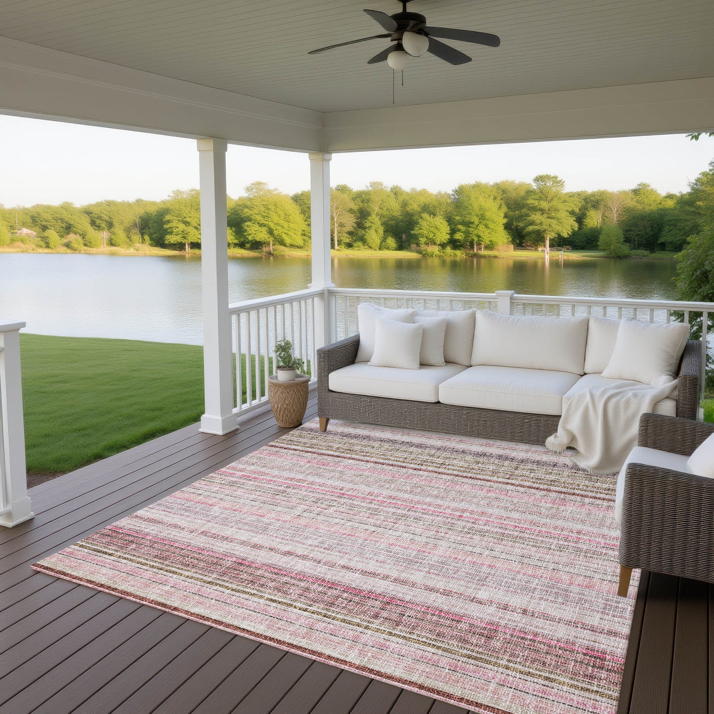 Machine Made Portico PO2 Pink - Dalyn Rugs