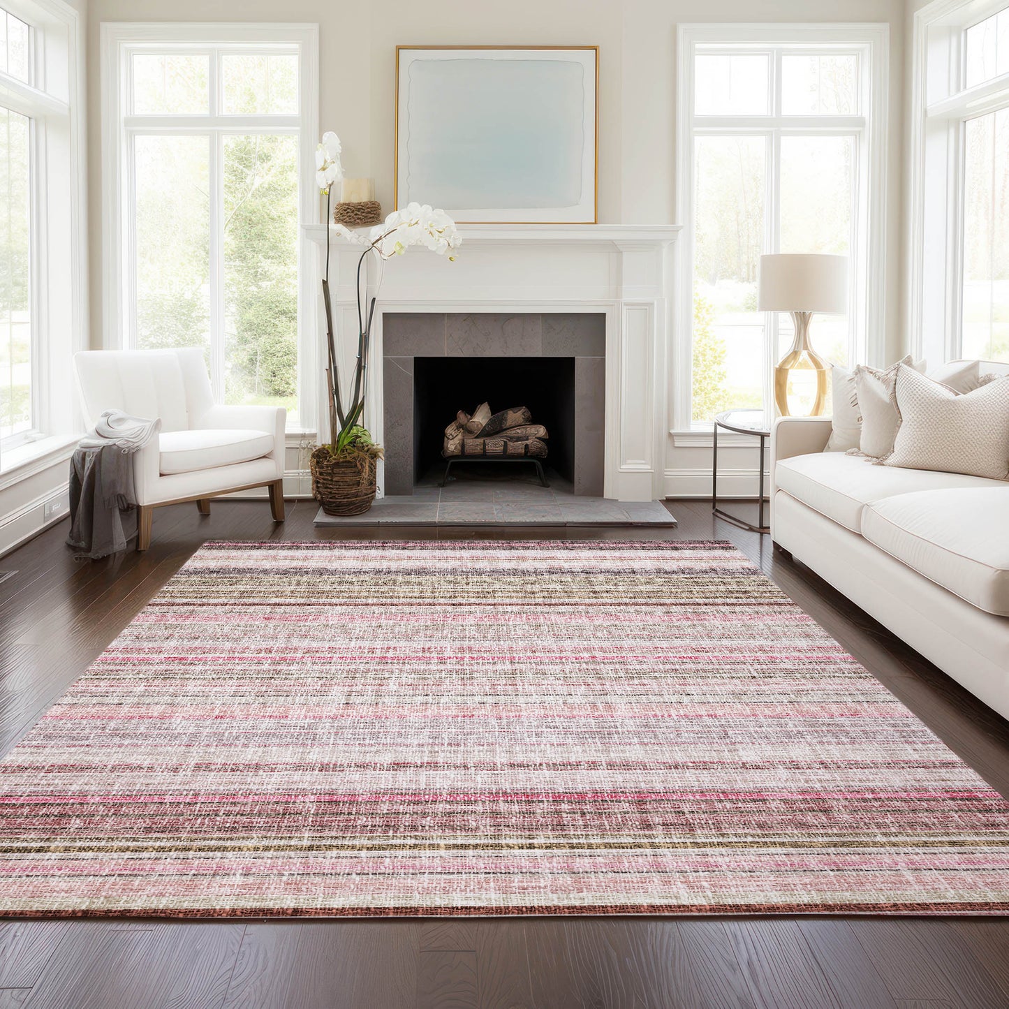 Machine Made Portico PO2 Pink - Dalyn Rugs