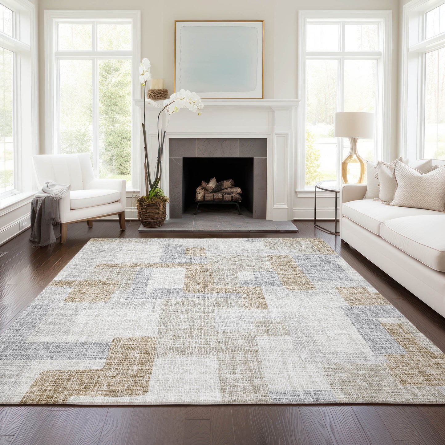 Machine Made Portico PO3 Ivory - Dalyn Rugs