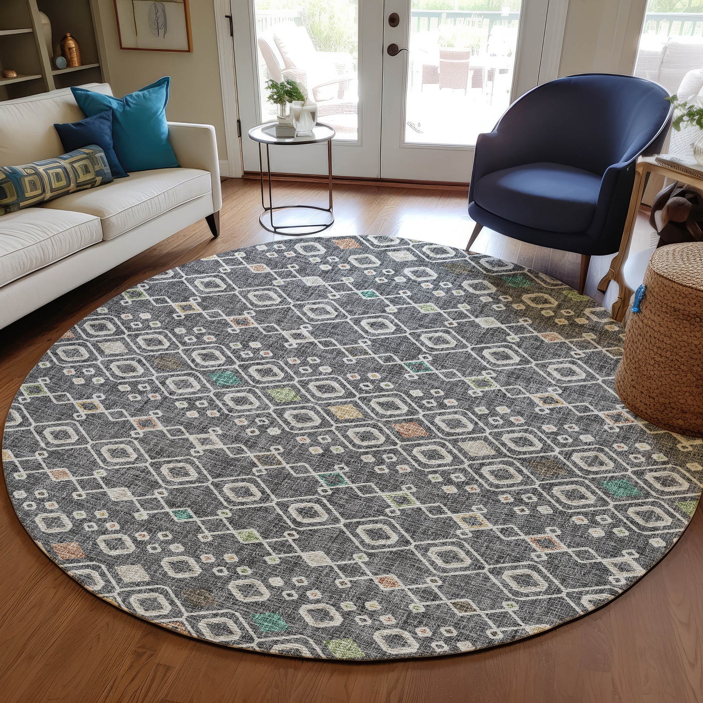 Machine Made Portico PO4 Gray - Dalyn Rugs