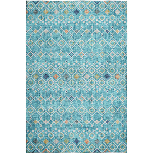 Machine Made Portico PO4 Teal - Dalyn Rugs