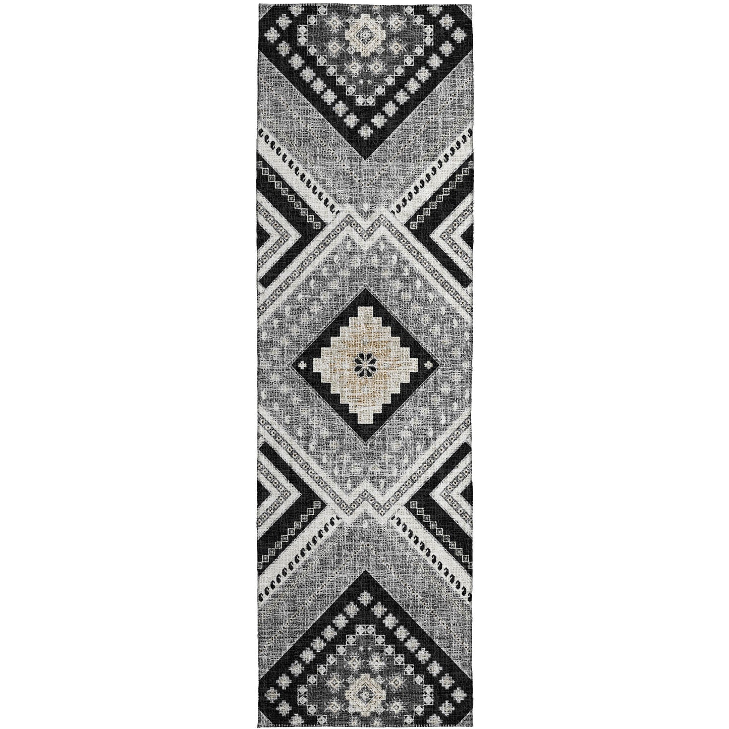 Machine Made Portico PO5 Black - Dalyn Rugs