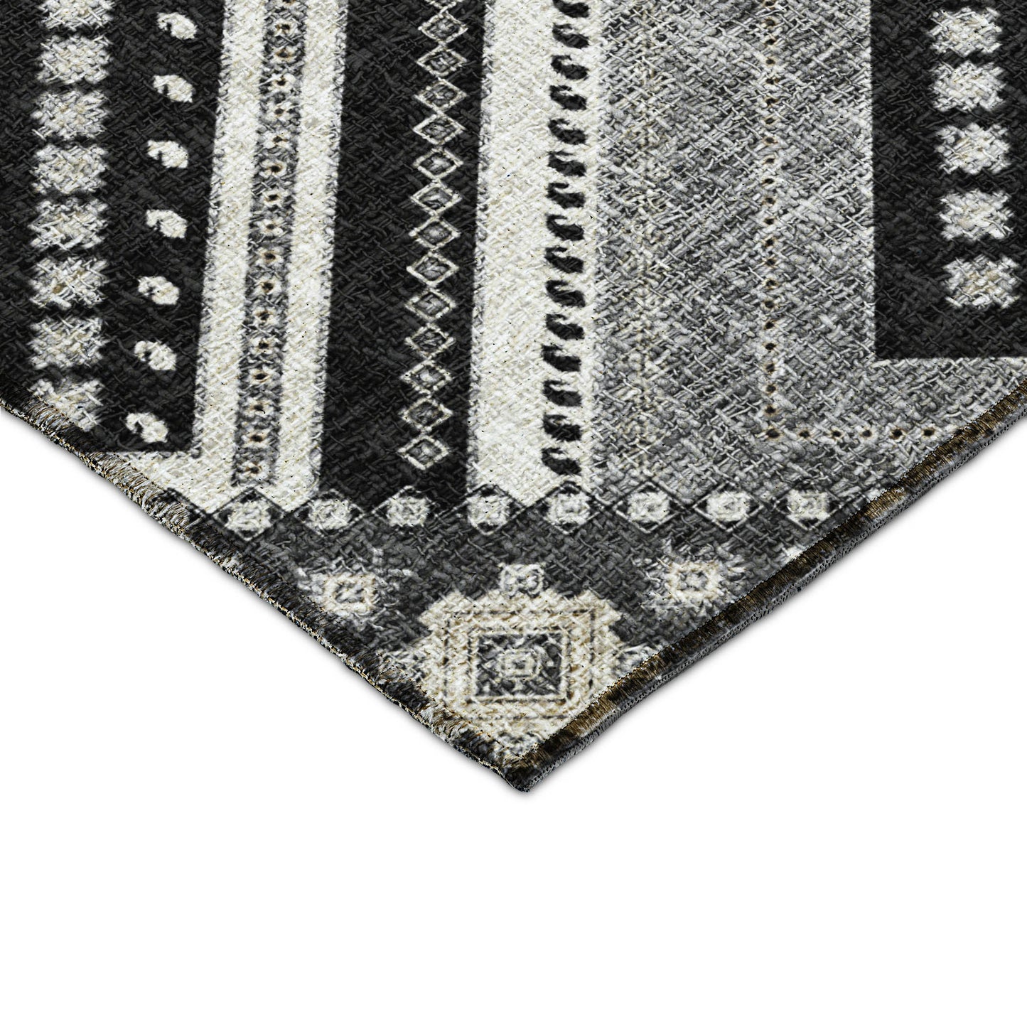 Machine Made Portico PO5 Black - Dalyn Rugs