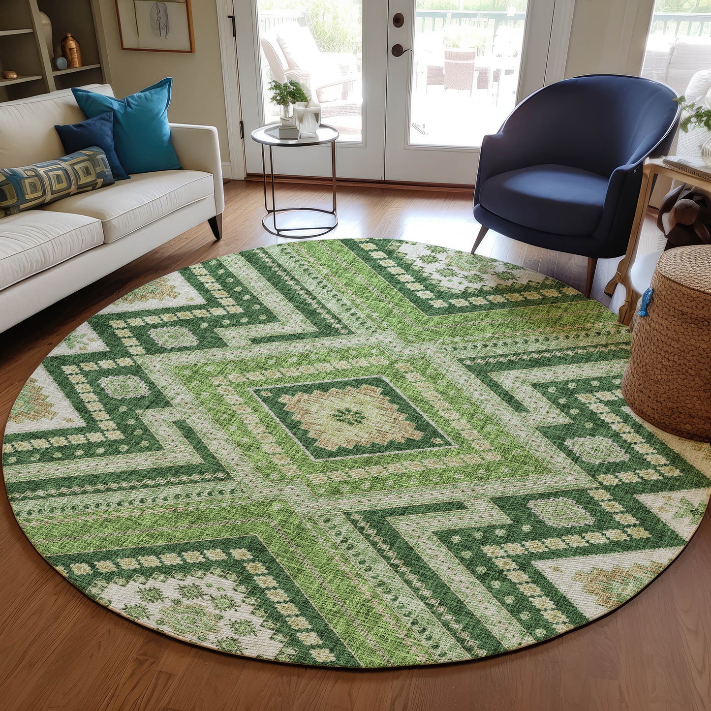 Machine Made Portico PO5 Green - Dalyn Rugs