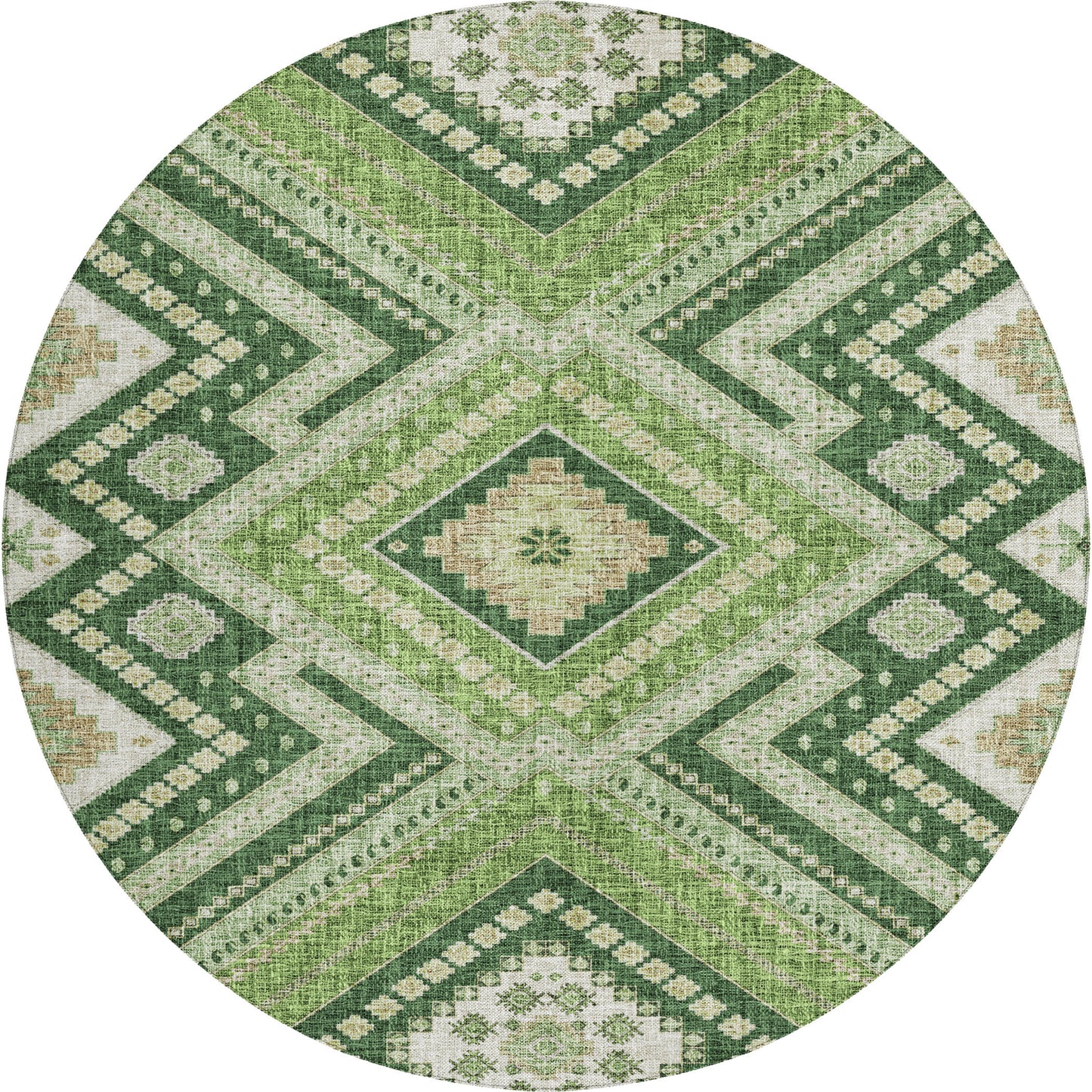 Machine Made Portico PO5 Green - Dalyn Rugs