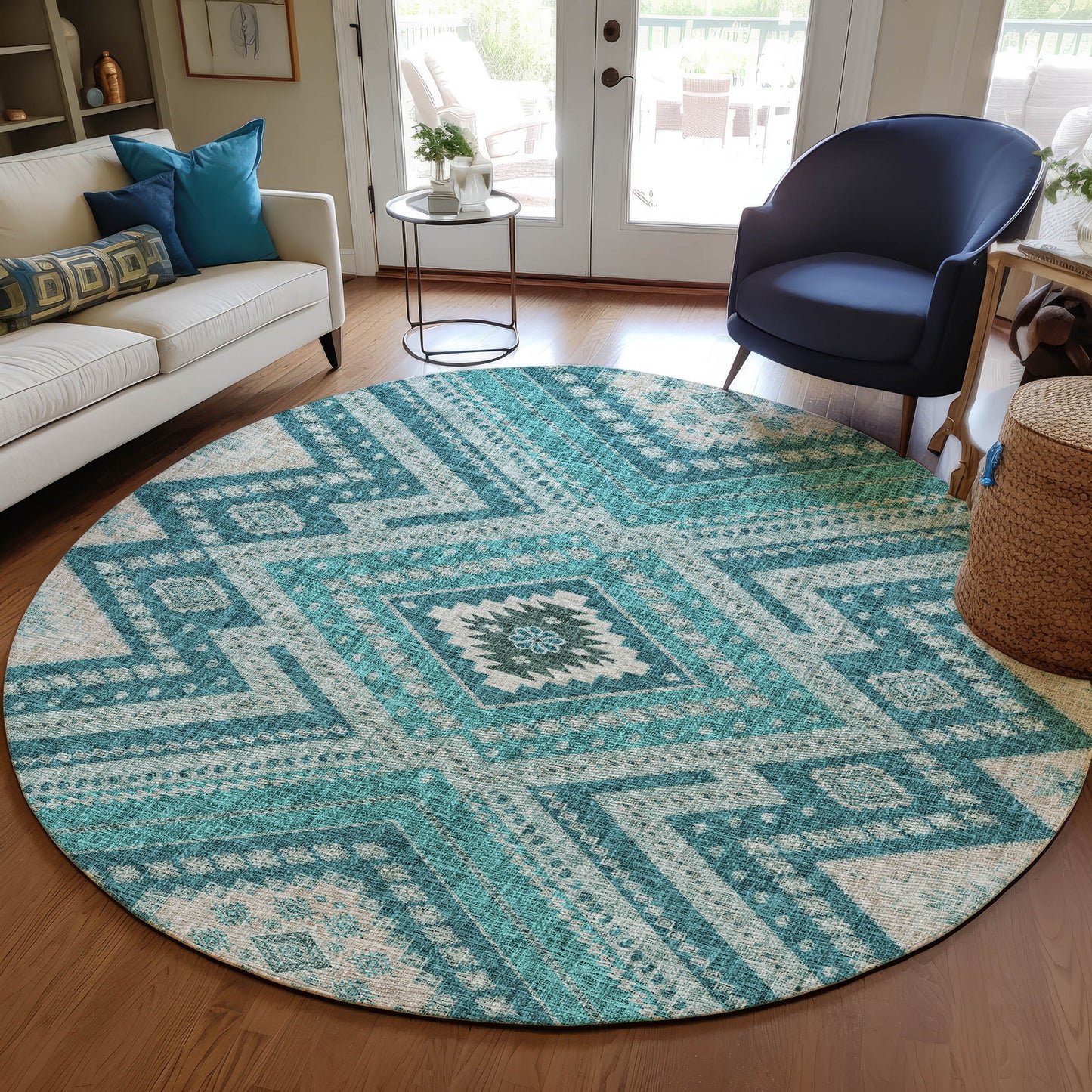 Machine Made Portico PO5 Teal - Dalyn Rugs