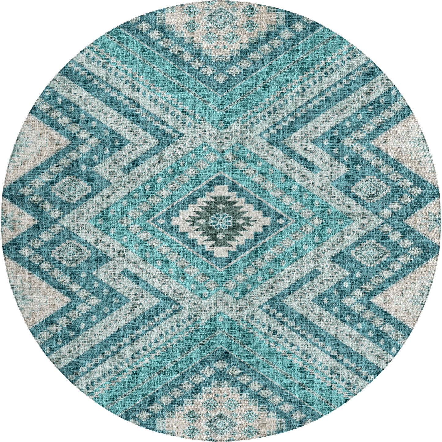 Machine Made Portico PO5 Teal - Dalyn Rugs