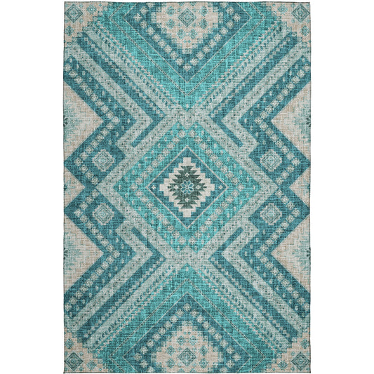 Machine Made Portico PO5 Teal - Dalyn Rugs