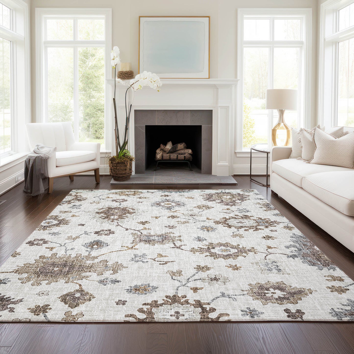Machine Made Portico PO6 Ivory - Dalyn Rugs