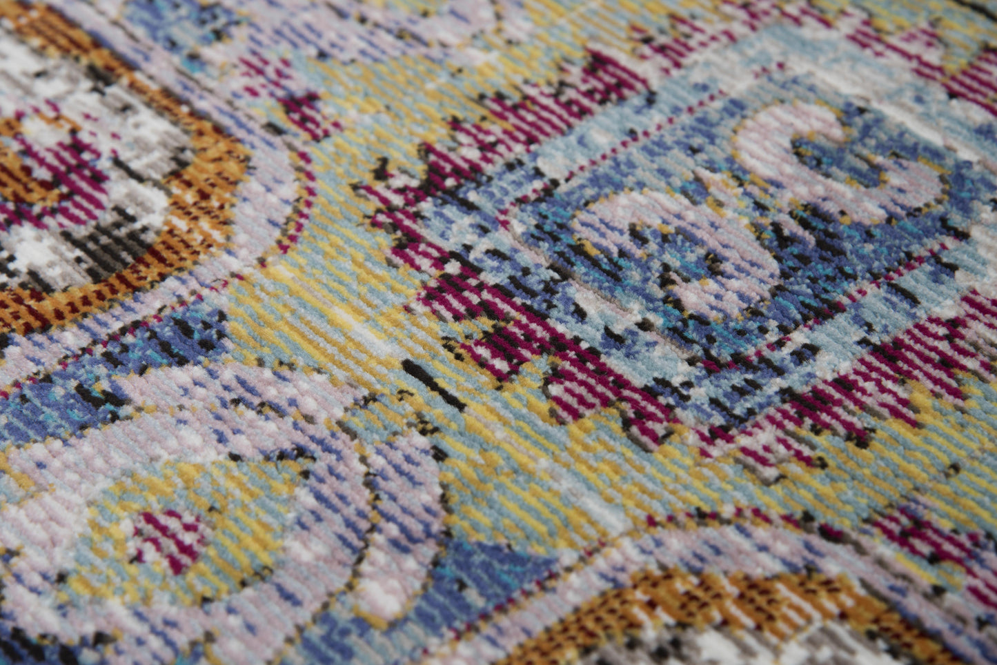 Princeton PRI102 Blue Machine-Made Rug - Rizzy